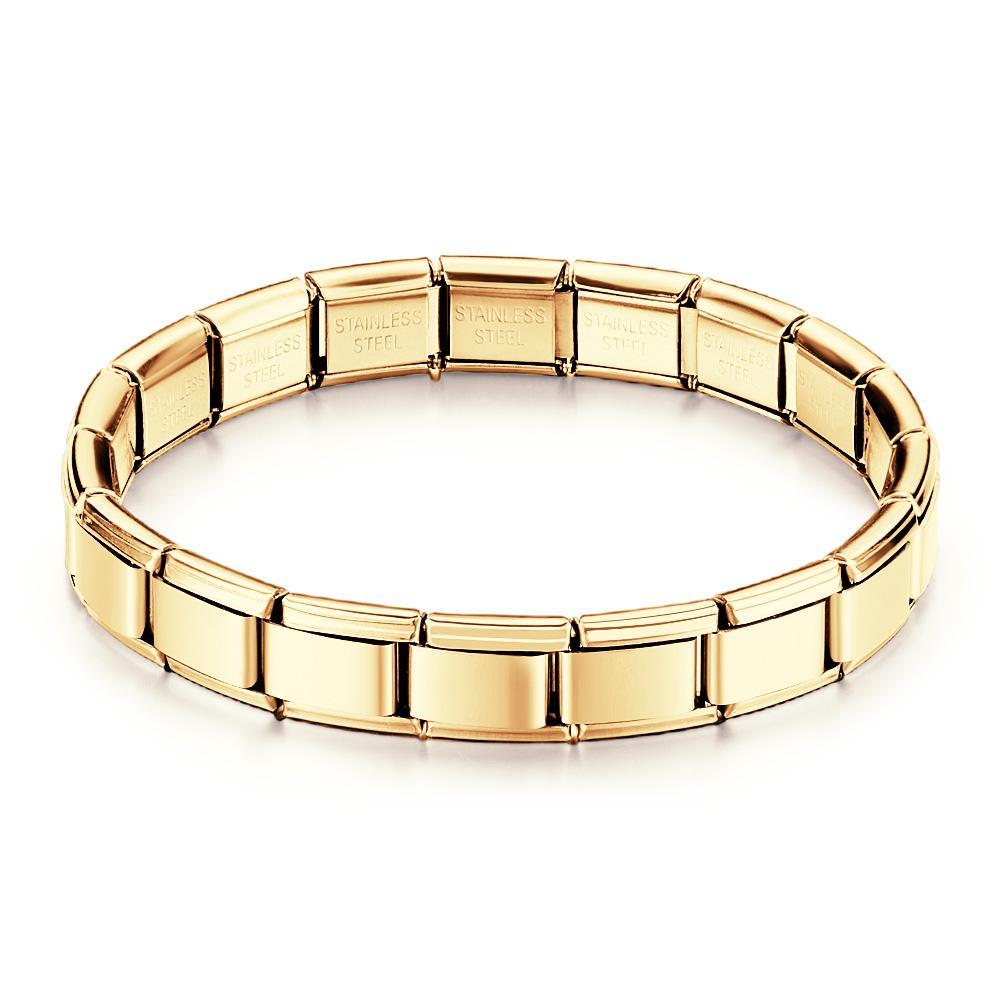 Bracelets À Breloques Italiens En Or Rose Vintage Bracelet À Breloques Italien Original - votrecollierprenomfr