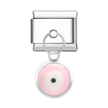 Oeil Du Diable - Charm Italien Rose Pour Bracelets Charms Italiens Lien Composable - votrecollierprenomfr