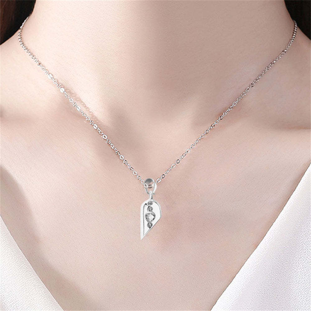 Colliers De Couple Rotatifs Magnétiques, Collier En Forme De Cœur, Cadeaux Pour Elle Et Lui - votrecollierprenomfr