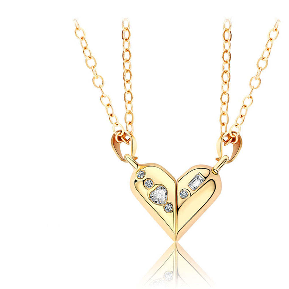 Colliers De Couple Rotatifs Magnétiques, Collier En Forme De Cœur, Cadeaux Pour Elle Et Lui - votrecollierprenomfr