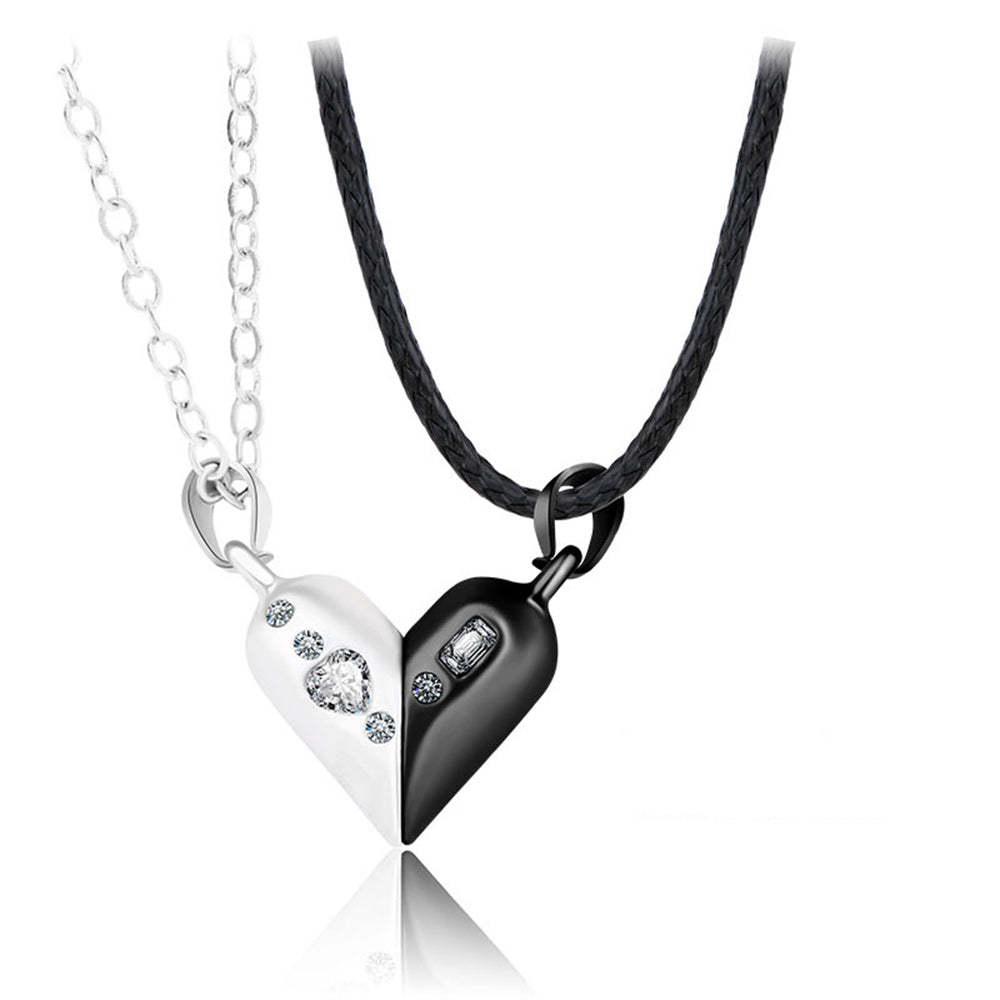 Colliers De Couple Rotatifs Magnétiques, Collier En Forme De Cœur, Cadeaux Pour Elle Et Lui - votrecollierprenomfr