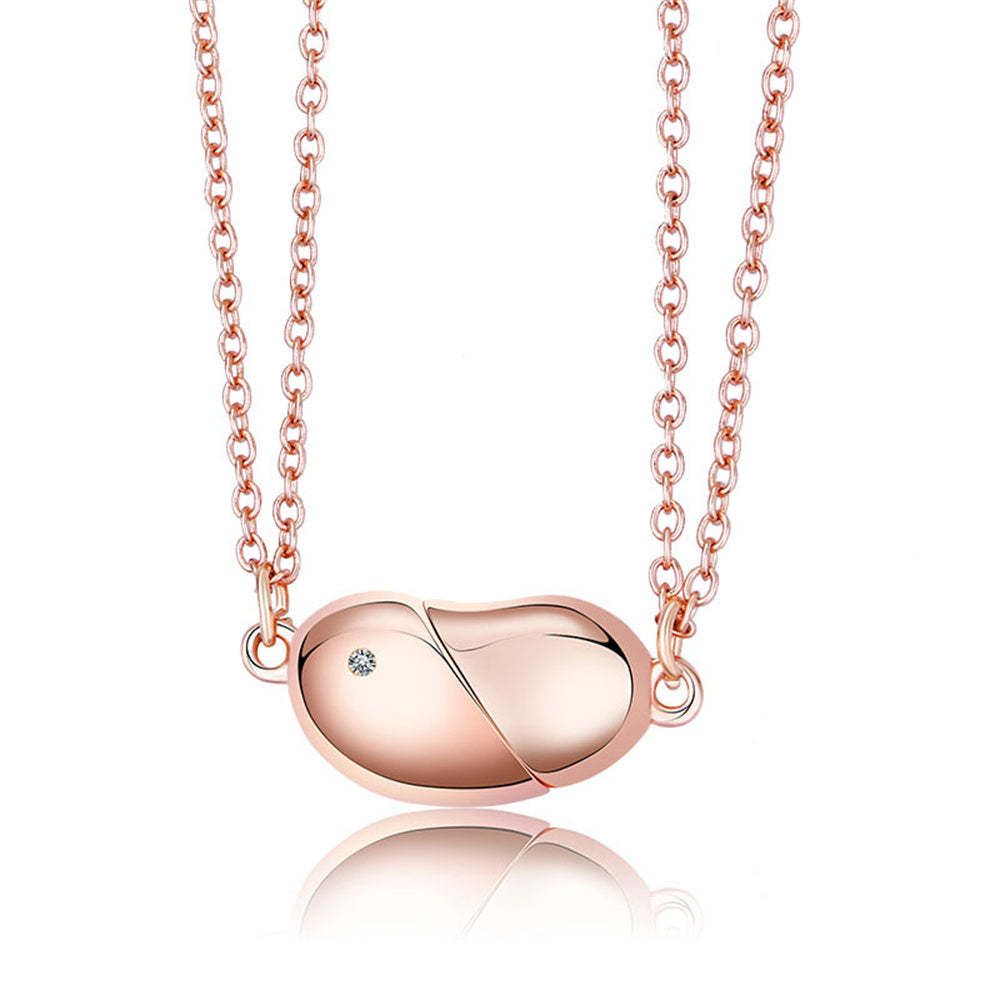 Colliers Rotatifs Magnétiques, Collier En Forme De Cœur, Cadeaux De Couple Pour Elle Et Lui - votrecollierprenomfr