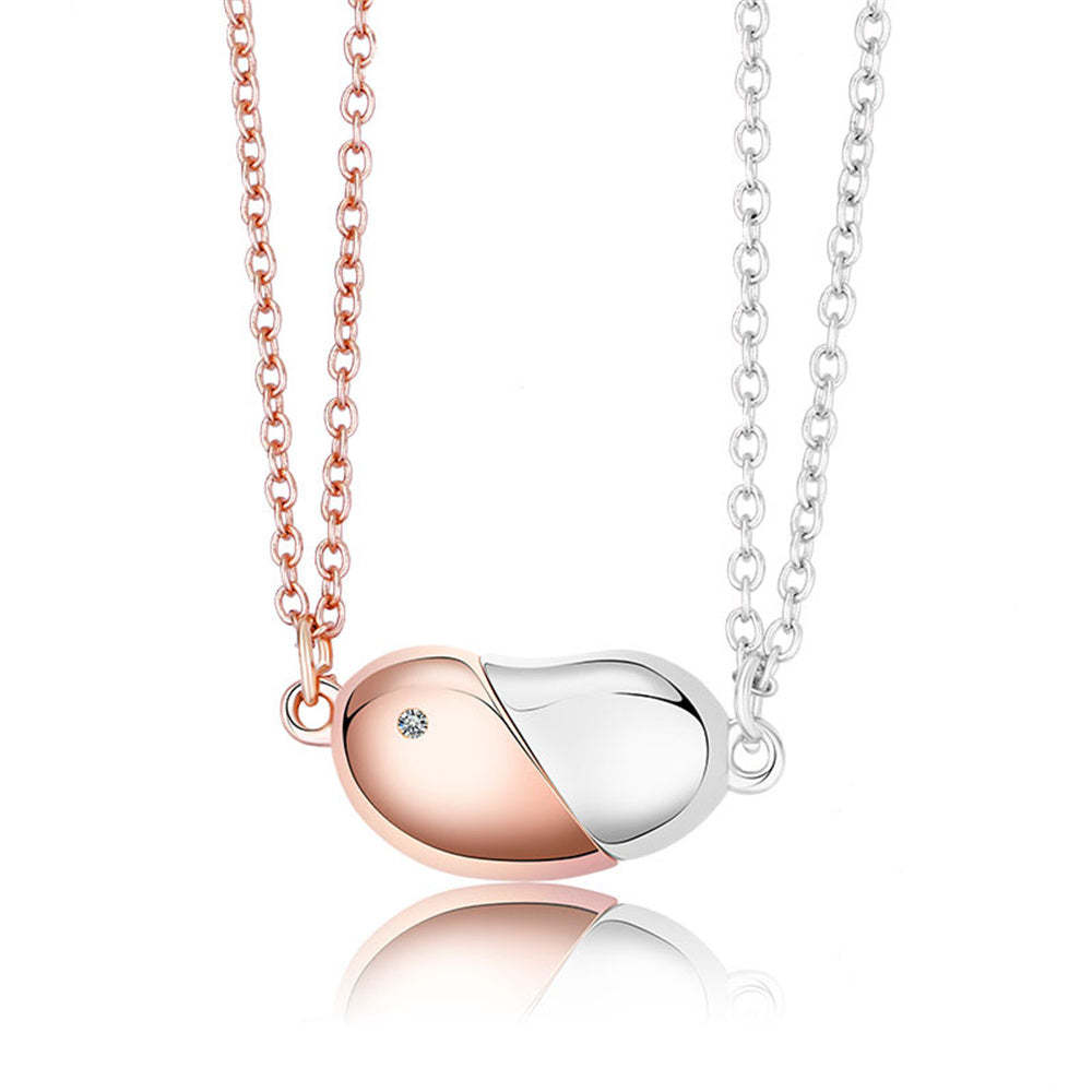 Colliers Rotatifs Magnétiques, Collier En Forme De Cœur, Cadeaux De Couple Pour Elle Et Lui - votrecollierprenomfr