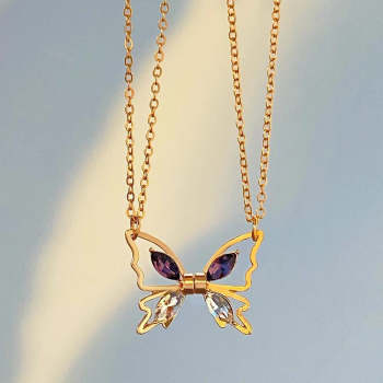 Collier De Couple Magnétique Assorti, Colliers Papillon Pour Couples, Cadeau De Saint-valentin Pour Amoureux - votrecollierprenomfr