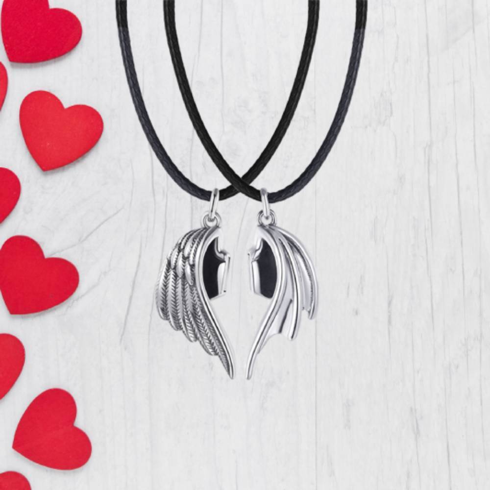 Collier De Couple Magnétique Assorti, Cadeau De Saint-valentin Pour Amoureux - votrecollierprenomfr