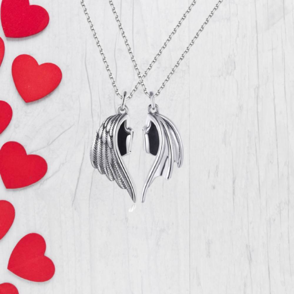 Collier De Couple Magnétique Assorti, Cadeau De Saint-valentin Pour Amoureux - votrecollierprenomfr