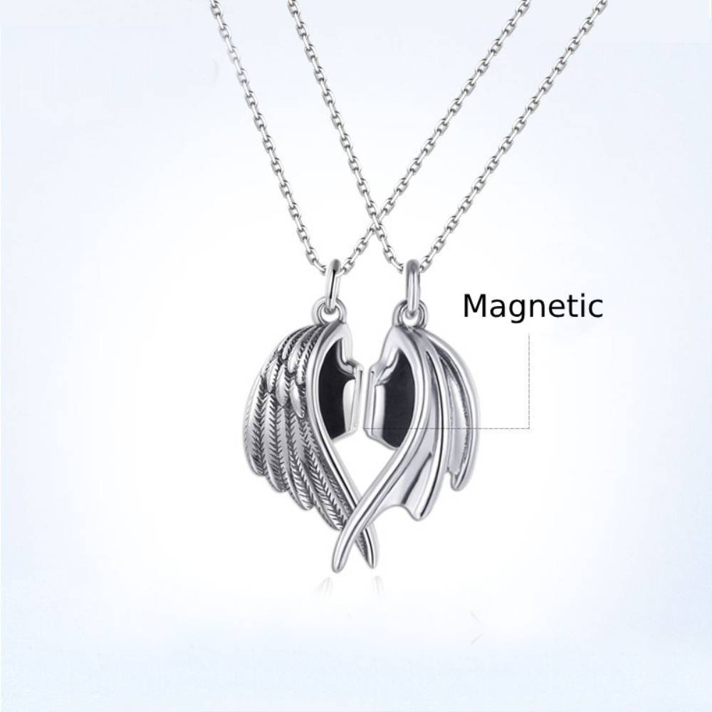 Collier De Couple Magnétique Assorti, Cadeau De Saint-valentin Pour Amoureux - votrecollierprenomfr