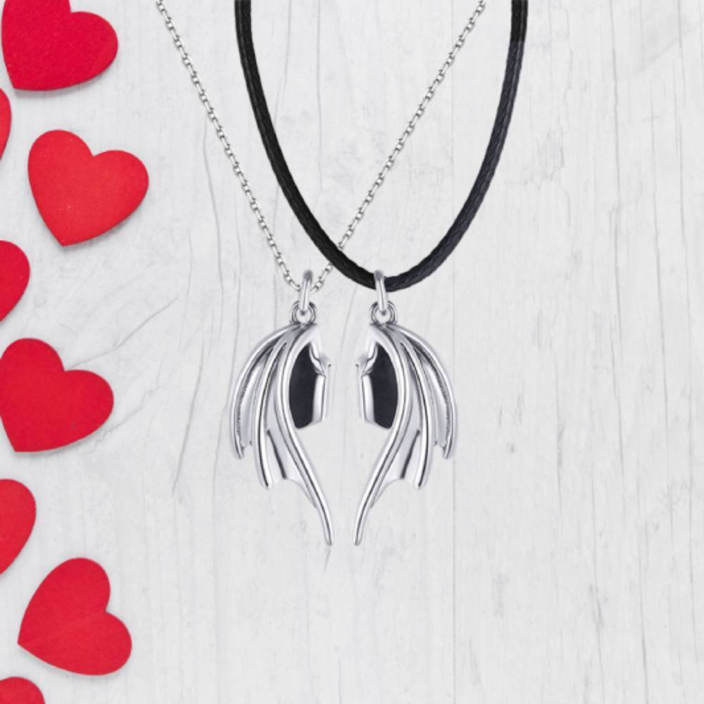 Collier De Couple Magnétique Assorti, Cadeau De Saint-valentin Pour Amoureux - votrecollierprenomfr
