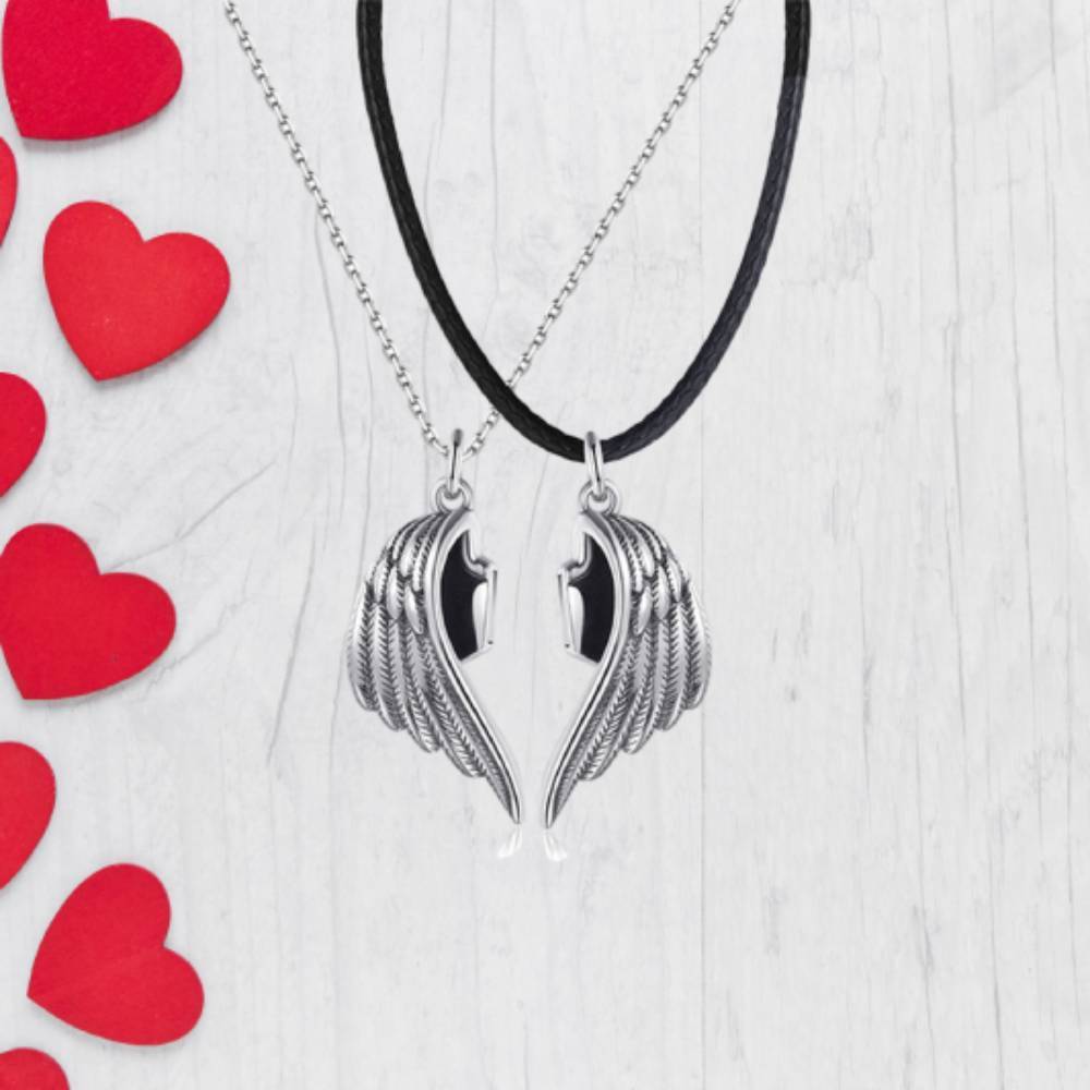 Collier De Couple Magnétique Assorti, Cadeau De Saint-valentin Pour Amoureux - votrecollierprenomfr