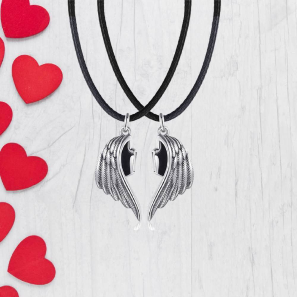 Collier De Couple Magnétique Assorti, Cadeau De Saint-valentin Pour Amoureux - votrecollierprenomfr