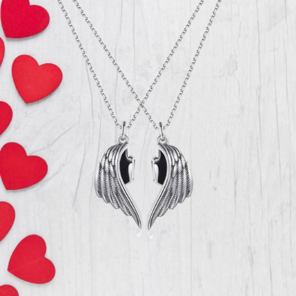 Collier De Couple Magnétique Assorti, Cadeau De Saint-valentin Pour Amoureux - votrecollierprenomfr