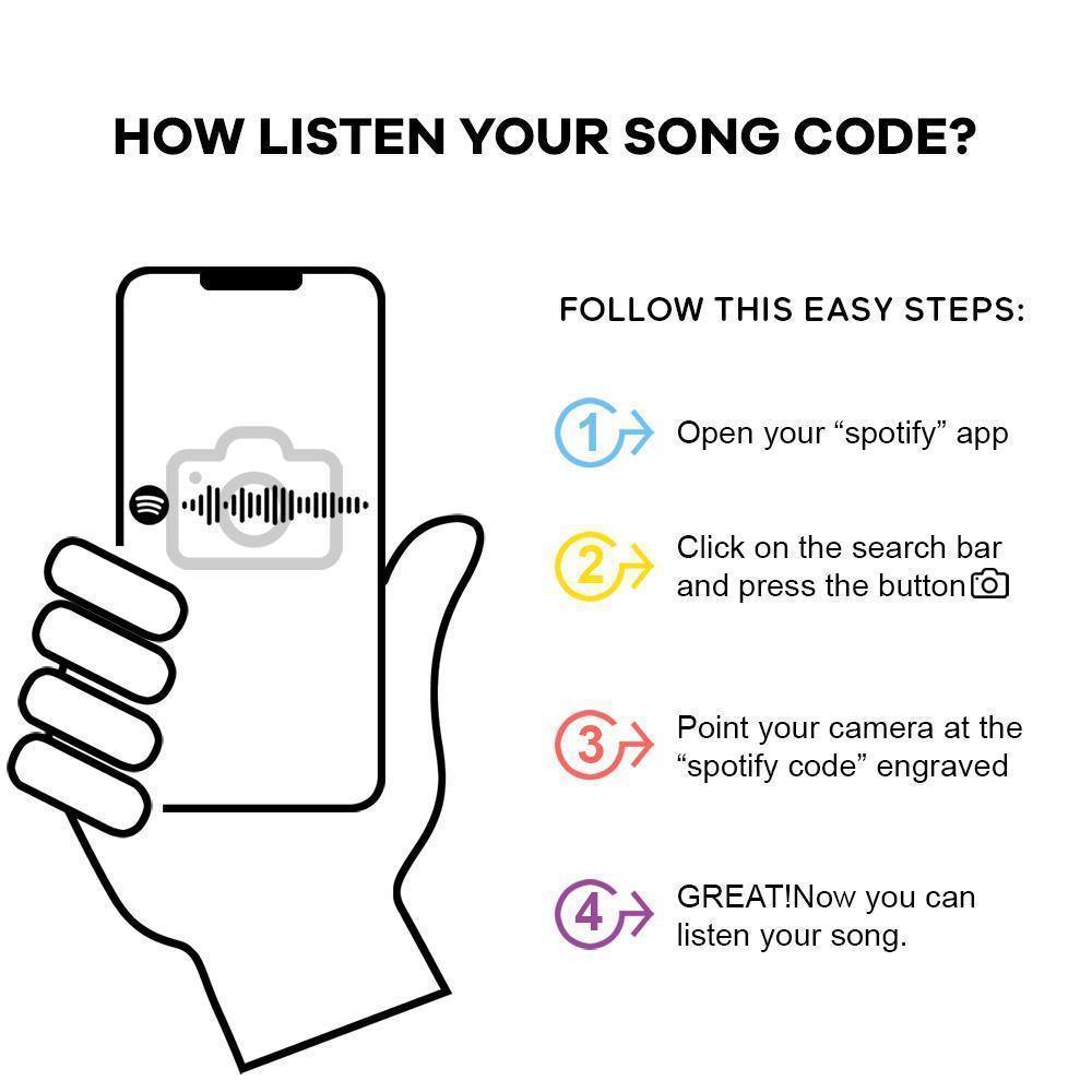 Lampe À Code Spotify Personnalisée Scannable, Plaque Musicale En Acrylique, Veilleuse, Cadeaux De Noël Romantiques - votrecollierprenomfr