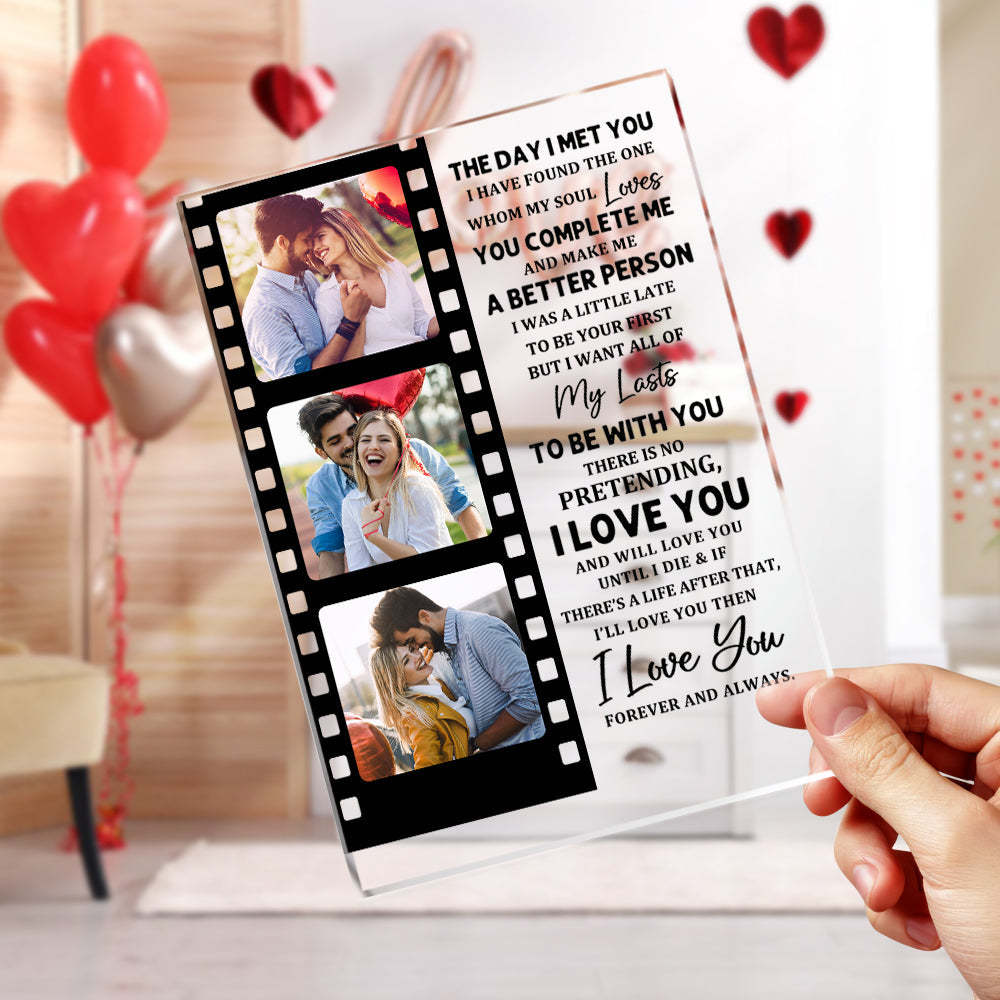 Veilleuse Personnalisée En Acrylique Avec Photo, Cadeaux Romantiques Pour La Saint-valentin, Pour Les Amoureux - votrecollierprenomfr