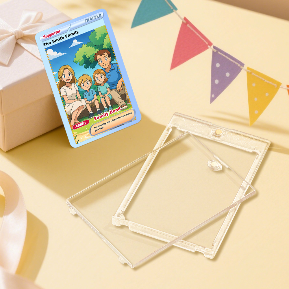 Carte De Jeu Vidéo D'anime Personnalisée Avec Votre Photo Et Votre Nom | Cadeau Unique Pour Les Fans Et Les Couples | Idée Cadeau De Noël - votrecollierprenomfr