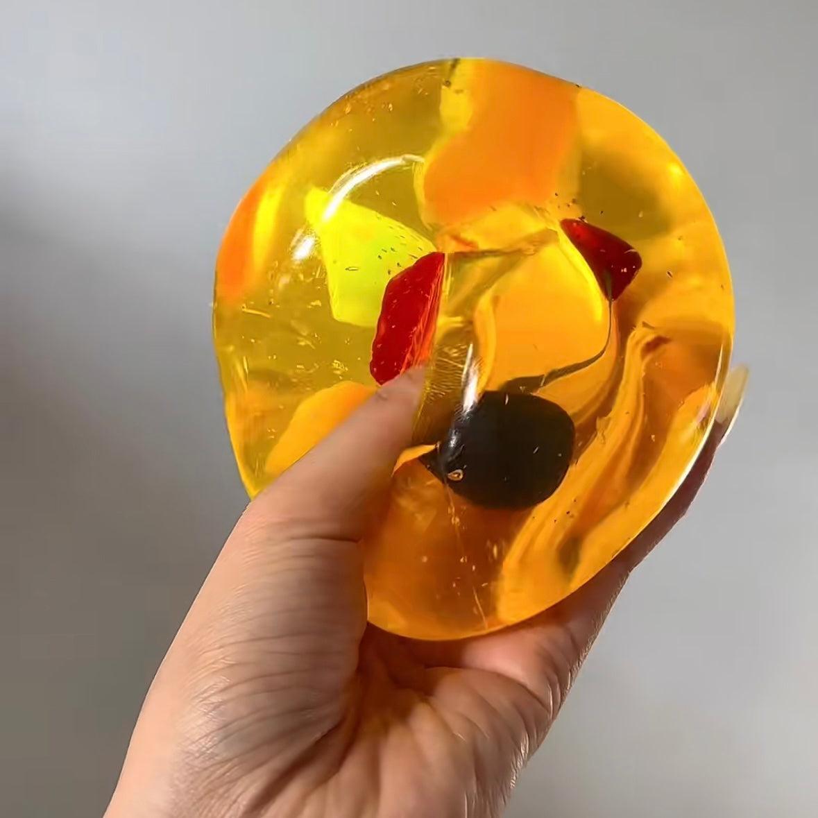 Jouet Spongieux Réaliste De Banane De Gelée De Fruit | Jouet Anti-stress Rempli De Fruits Transparents Pour Enfants Et Adultes - votrecollierprenomfr