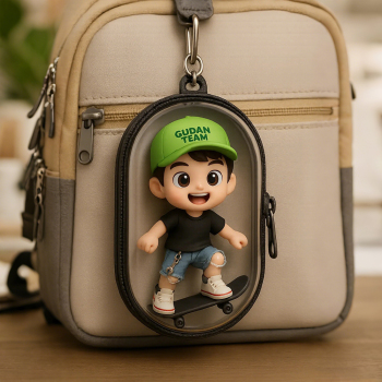 Porte-clés Personnalisé En Forme De Mini Figurine 3d, Breloque De Sac À Dos Personnalisée À Partir D'une Photo - votrecollierprenomfr