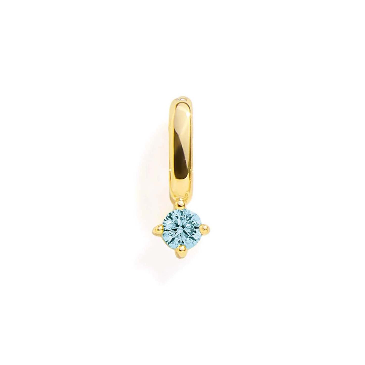 Charme Zircon Bleu - Or - votrecollierprenomfr