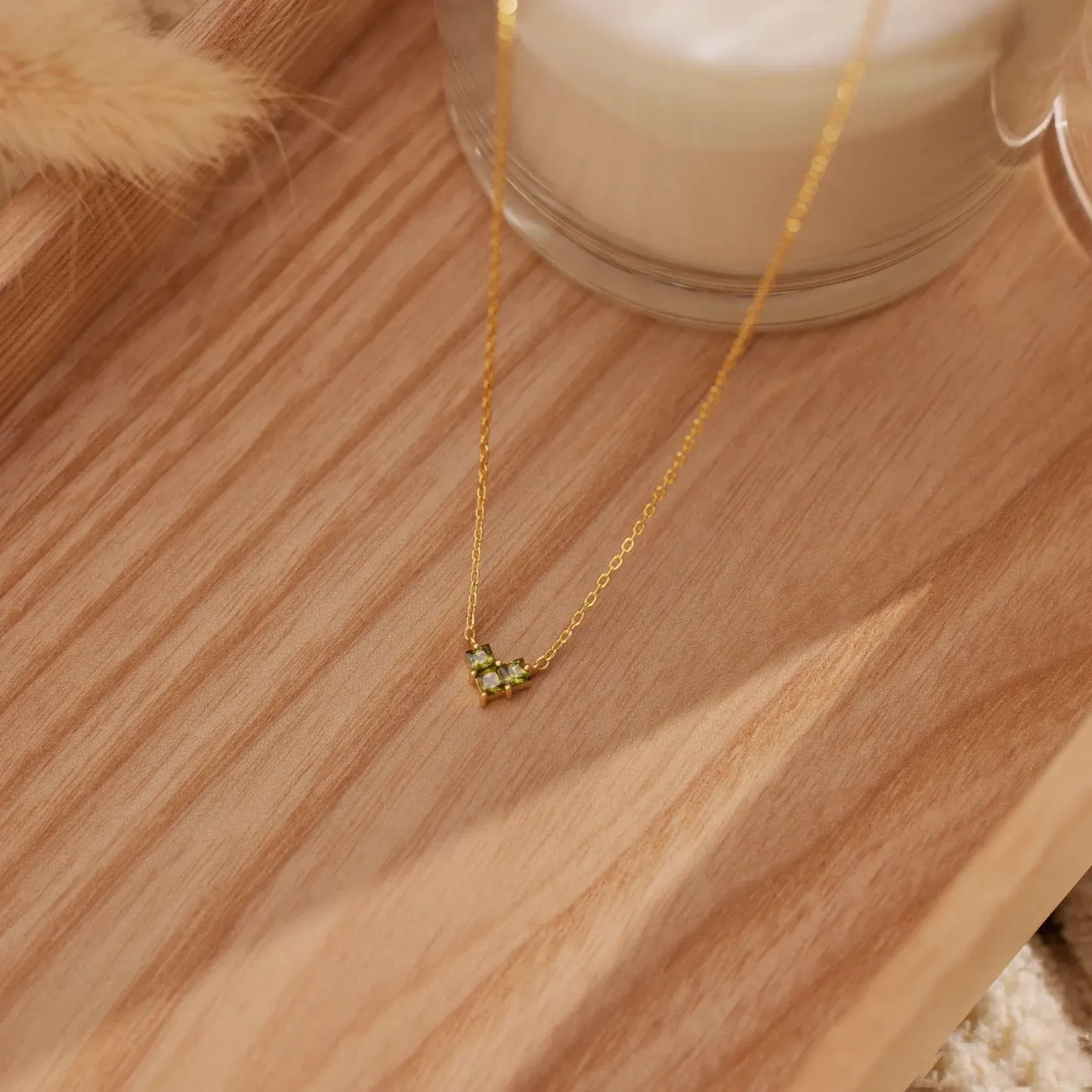 Collier Pendentif Cœur Délicat Personnalisé Avec Pierre De Naissance - Collier Minimaliste - Cadeau Saint-valentin - votrecollierprenomfr