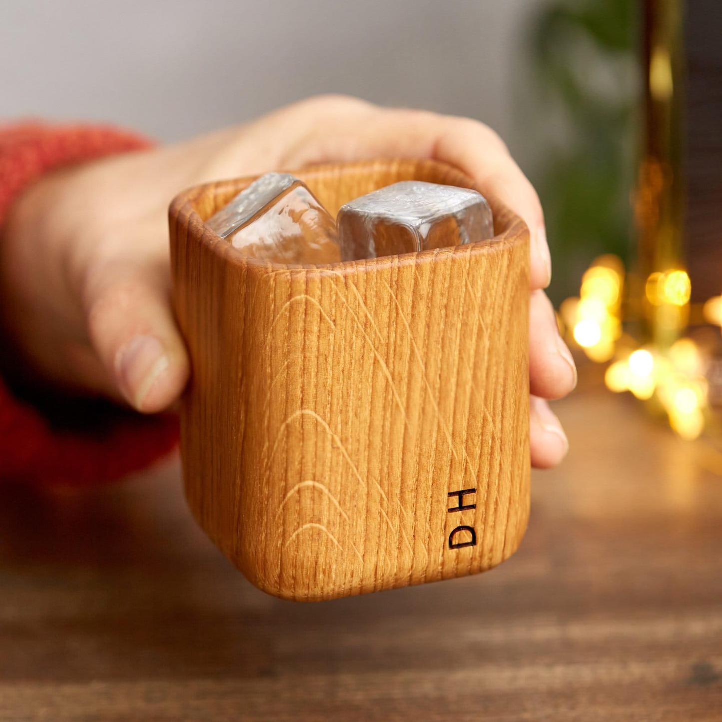 Gobelet à Whisky En Chêne Personnalisé, Tasse En Bois Gravée, Cadeau De Fête Des Pères Pour Le Meilleur Papa De Tous Les Temps - votrecollierprenomfr