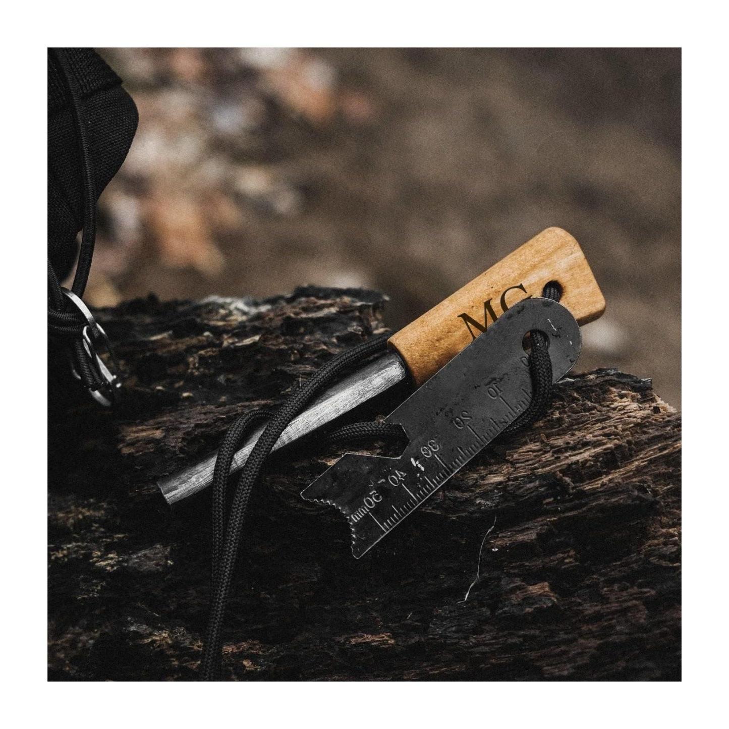 Allume-feu Gravé Personnalisé FIRE STARTER Steel Ferro Rod Nom Personnalisé Ferro Rod Camping Tool Cadeau De La Fête Des Pères Pour Papa - votrecollierprenomfr