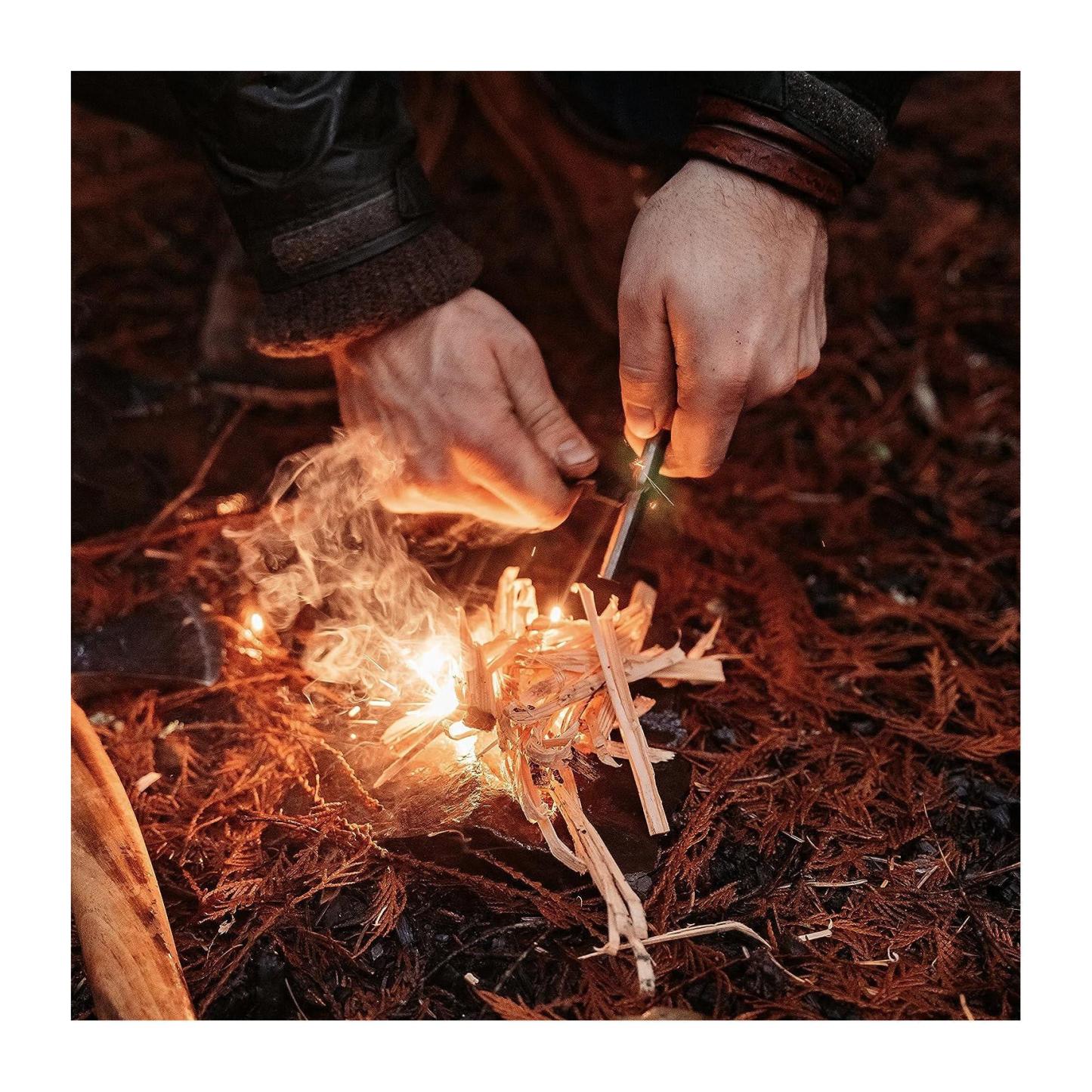 Allume-feu Gravé Personnalisé FIRE STARTER Steel Ferro Rod Nom Personnalisé Ferro Rod Camping Tool Cadeau De La Fête Des Pères Pour Papa - votrecollierprenomfr