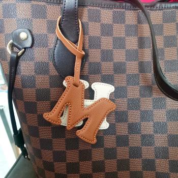 Porte-monnaie Personnalisé Avec Nom Initial, Breloque Avec Lettres Personnalisées, Porte-clés En Cuir, Cadeau Pour Amis - votrecollierprenomfr