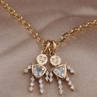 Collier Personnalisé Pour Enfants Avec Pierre De Naissance – Pendentif Personnalisé Avec Breloques Et Pierre Du Mois - votrecollierprenomfr