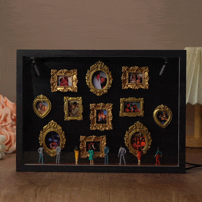 Cadre Photo Personnalisé « musée De Nous » Pour Couples : Un Cadeau Miniature Adorable Et Symbolique Pour La Saint-valentin Ou Un Anniversaire. - votrecollierprenomfr