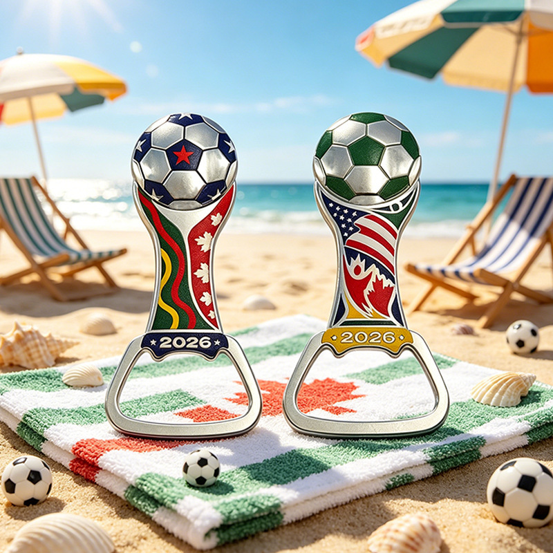 Ouvre-bière De Championnat De Football, Outil De Levage De Bouchon En Forme De Football Robuste, Ustensiles De Bar Créatifs Pour Tournoi De Football, Dissolvant De Bouchon De Bière, Souvenir De Ventilateur - votrecollierprenomfr