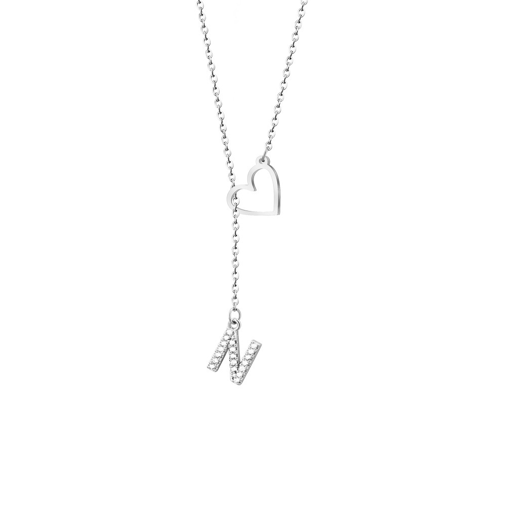Collier Personnalisé Avec Initiale, Pendentif Initial, Collier Minimaliste Avec Une Seule Lettre, Cadeau Pour Elle - votrecollierprenomfr