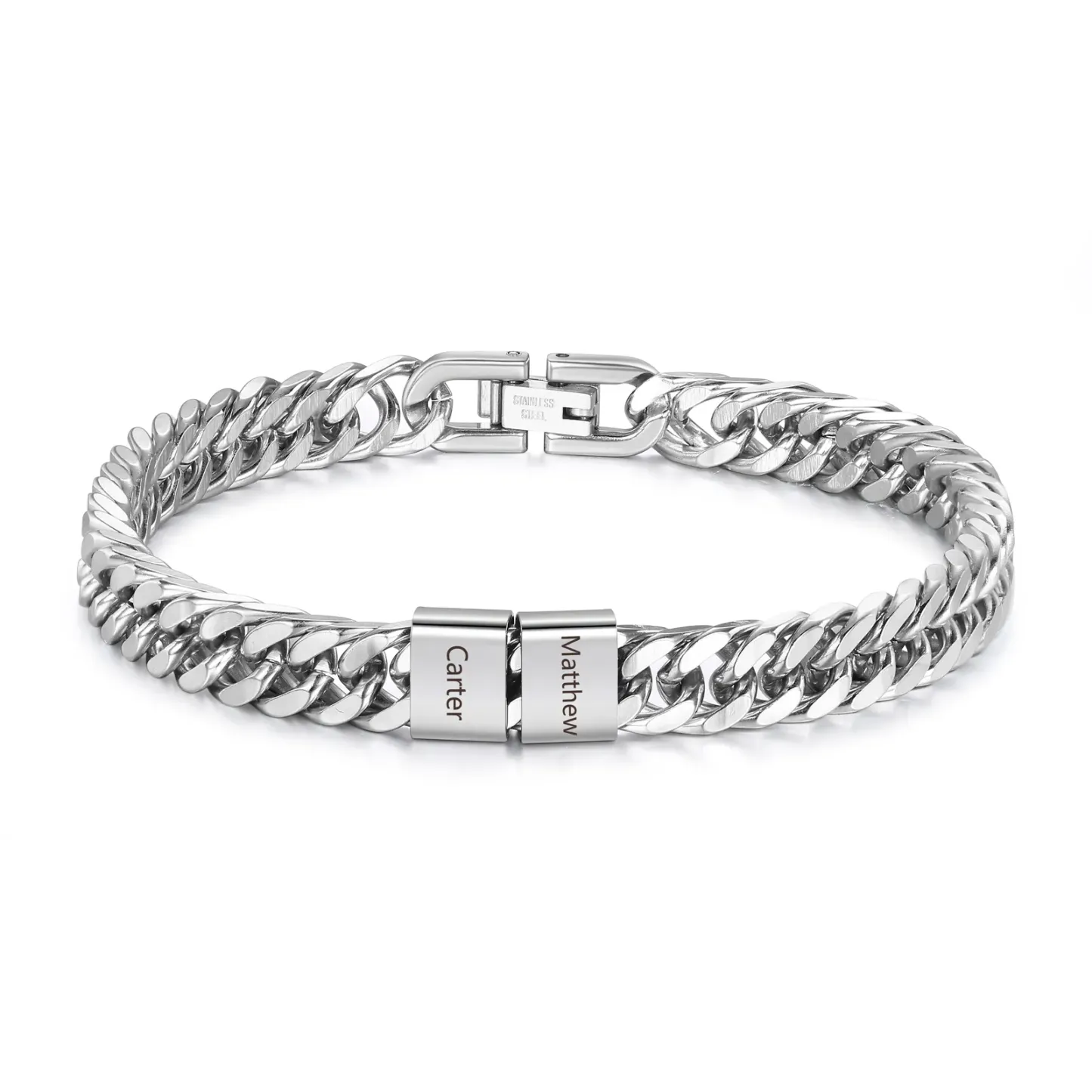 Bracelet Personnalisé Avec Nom Pour Homme, Bracelet Gravé Personnalisé Pour Lui, Bracelet Avec Barre De Nom En Acier Inoxydable, Cadeaux Pour Lui - votrecollierprenomfr
