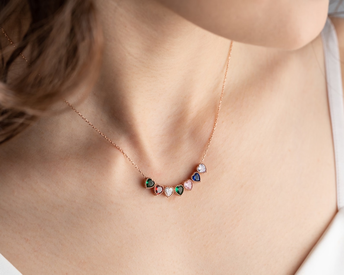 Pendentif Personnalisé Avec Pierre De Naissance Familiale – Plusieurs Formes Disponibles. Pierres Pour Les Mamans Et Les Êtres Chers. - votrecollierprenomfr