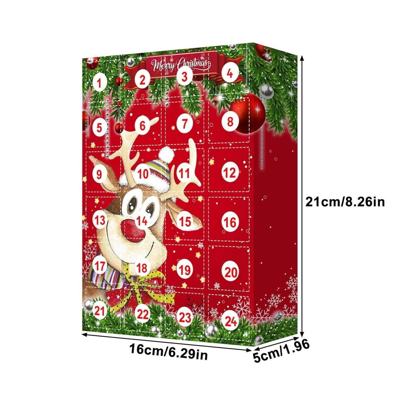 Boîte Aveugle D'ornement De Noël/porte-clés, Calendrier De Compte À Rebours De 24 Jours, Boîte À Cadeaux, Cadeau De Noël - votrecollierprenomfr