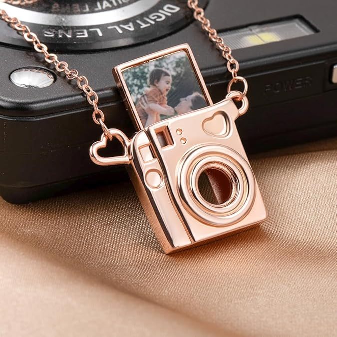 Pendentif Appareil Photo Personnalisé, Collier Appareil Photo Vintage Avec Photo Amovible Et Bijou Personnalisé De Souvenirs D'amour Pour Elle/lui - votrecollierprenomfr