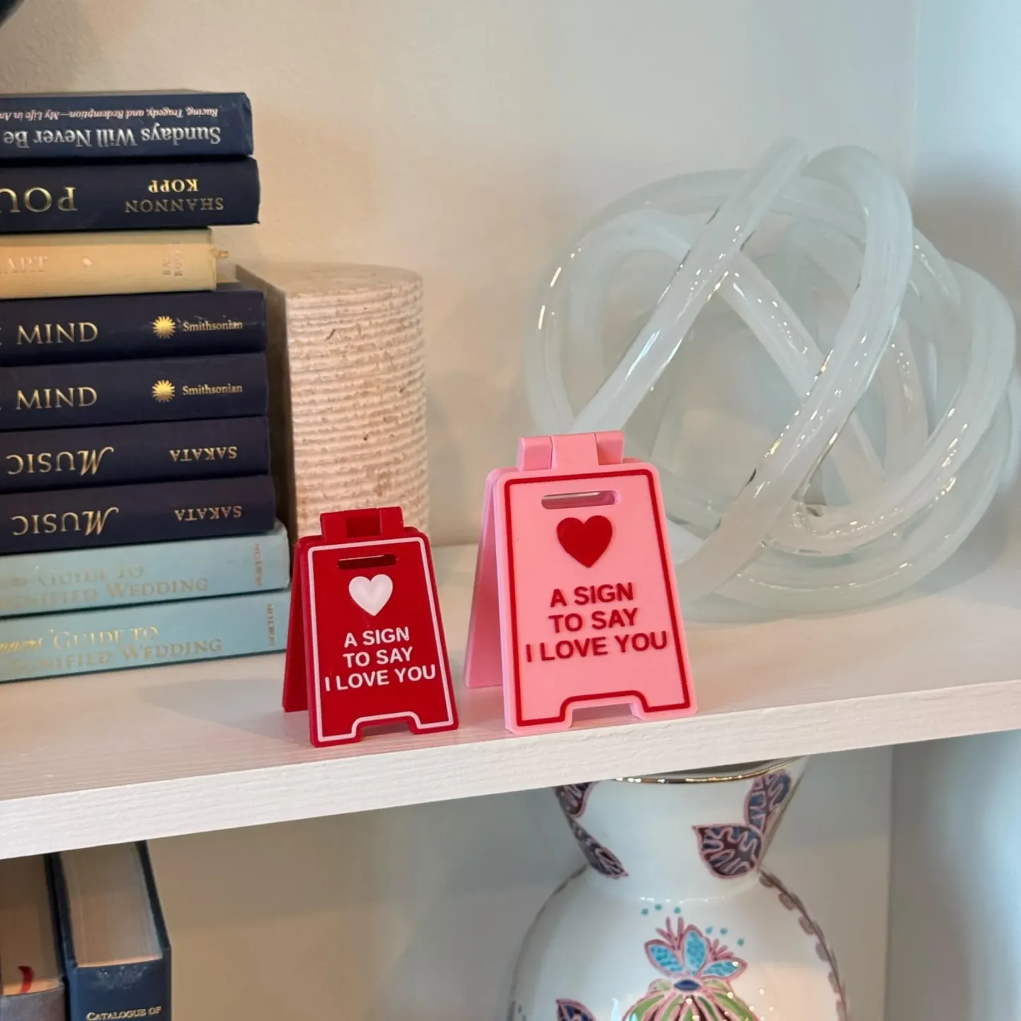 Texte Personnalisé Mini Signe D'amour Décor De Bureau Personnalisé Gravé Signe D'amour Couple Romantique Décor De Bureau Cadeaux De Saint Valentin - votrecollierprenomfr