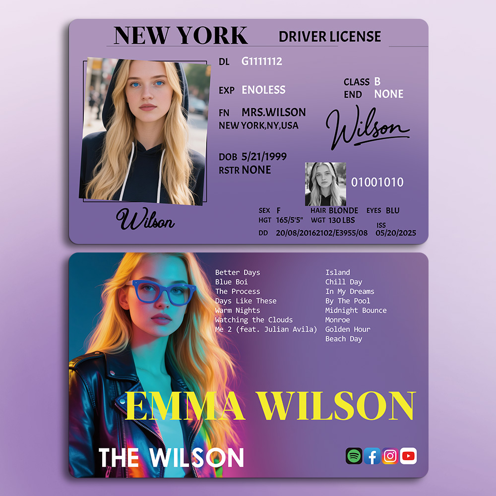 Custom NFC Music Card Tap-to-Play Music Card 3.37x2.13in Personalized Acrylic Desk Decor Stand Turn Your Favorite Artist into NFC Keychain Pop/R&B/Hip-Hop Gift for Her