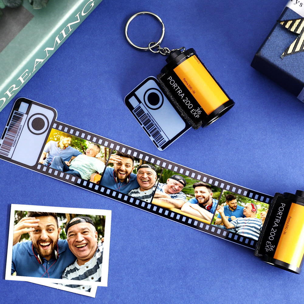 Gifts For Father Camera Roll Keychain Multiphoto Camera Roll 100% Recycled Keychain Unique Gifts
