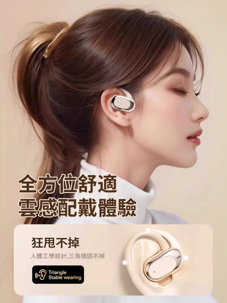 AI即時翻譯開放掛耳式耳機