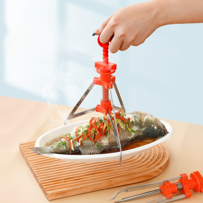 304不鏽鋼三腳防燙碗碟夾
