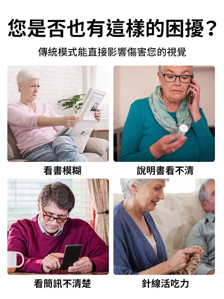 【遠中近三用】變焦折疊便攜老花眼鏡