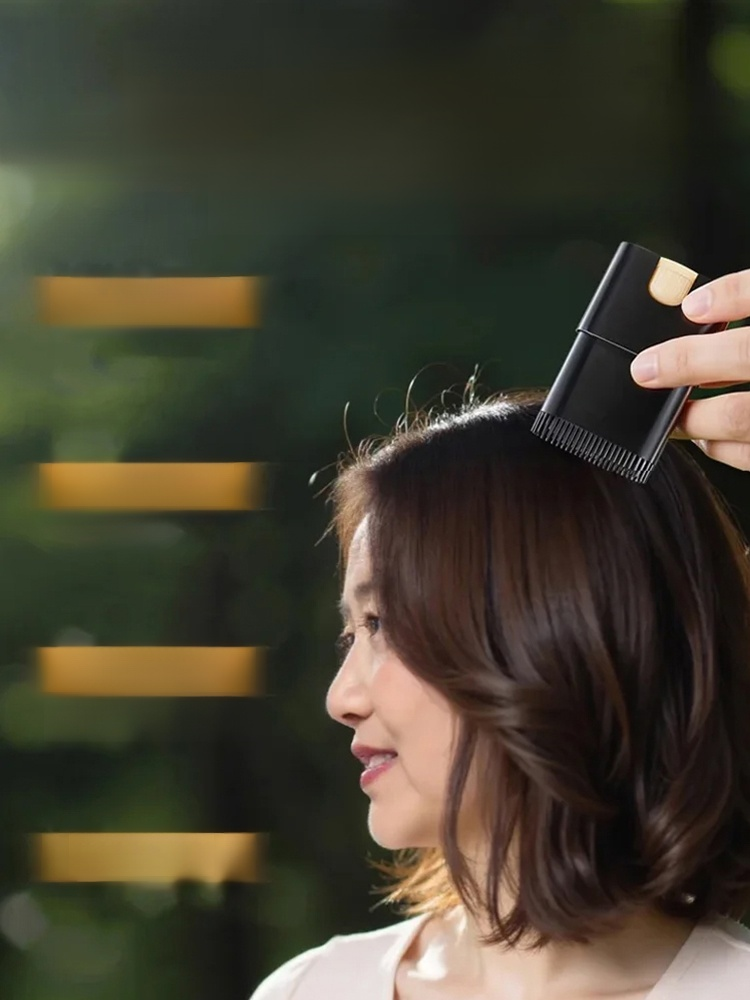 【不用染不用洗】植物黑髮棒，三秒搞定白髮不沾衣不油膩，遮白護髮二合一