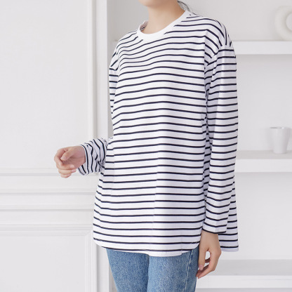 新品5色現貨秋冬寬鬆休閒純色圓領長袖，寬鬆版型，貼膚溫和無負擔，腰腹微收剪裁遮肉顯腰細，疊穿不臃腫還百搭