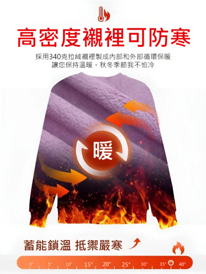 【加絨加厚】立領中長款女顯瘦衛衣