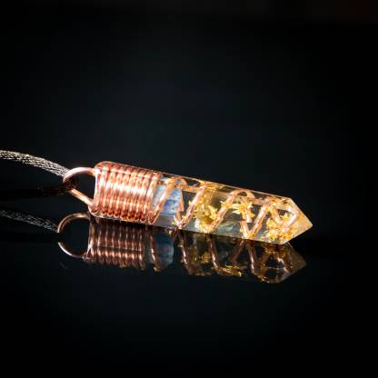 モルダバイト＆カイヤナイトオルゴナイトネックレス、ダイヤモンド、ハーキマーダイヤモンドを使用した最も強力なオルゴンの組み合わせ、オーラ浄化お守りタリスマン