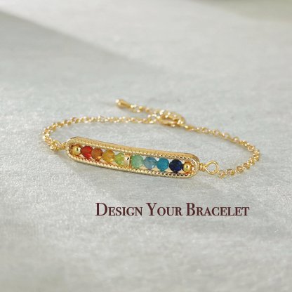 パーソナライズされた上品なクリスタルブレスレット、本物の 3 mm 宝石、彼女へのユニークなギフト、母親、姉妹、親友へのクリスマスギフト