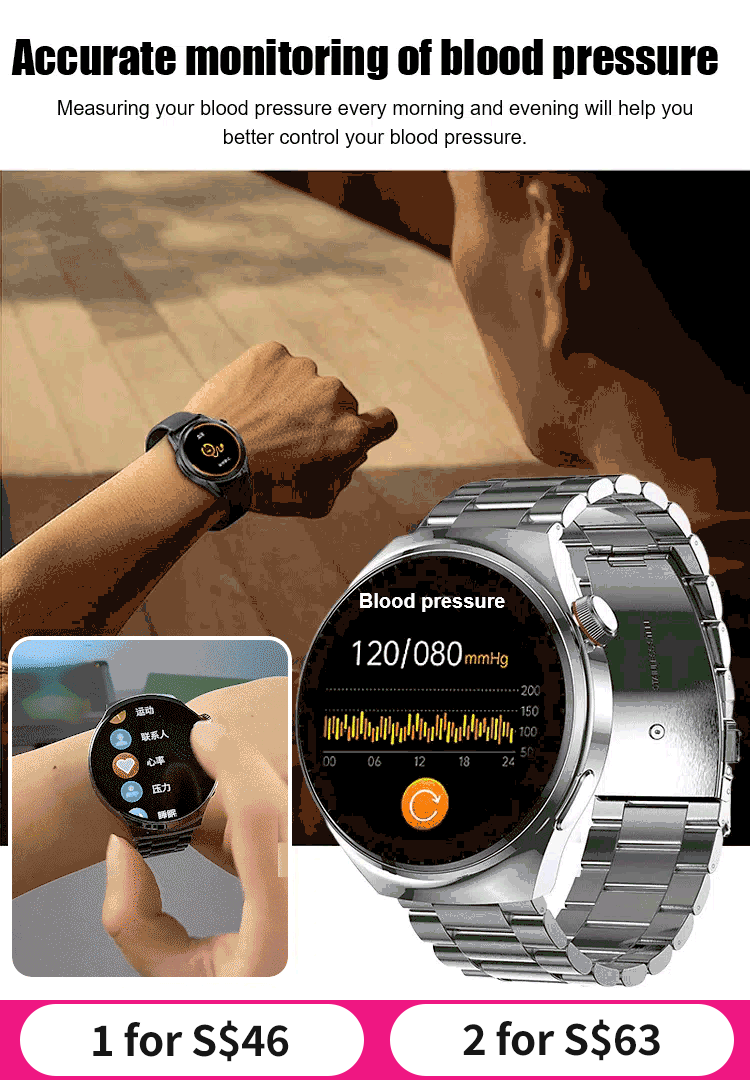 Steel strap Watch4 Pro blood sugar watch