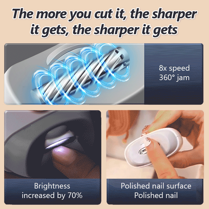🔥【Safer Than Clippers】NailGlow™ Electric Nail Smoother - Salon-Perfect Nails in Just 3 Minutes!10-Year Warranty for Peace of Mind!