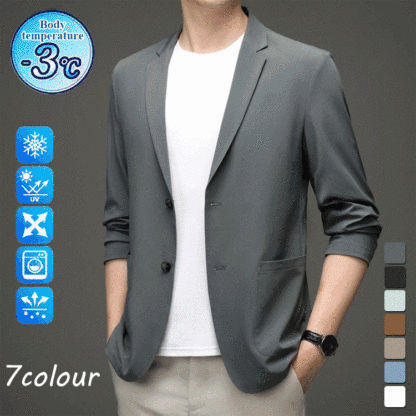 PriaLite™ Lelaki Cergas Blazer - Ringan dan Selesa untuk Gaya Santai Premium