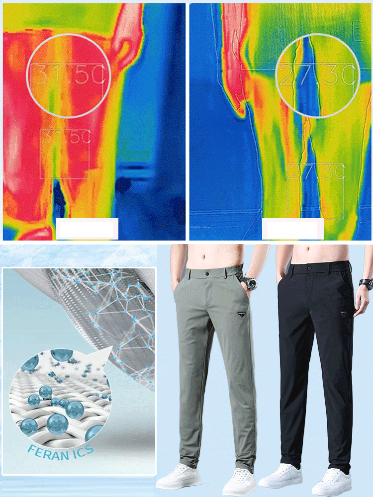 Stretch straight pants (both leisure and sports)