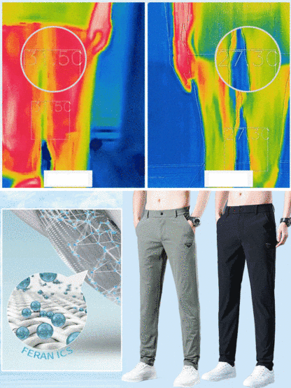 Stretch straight pants (both leisure and sports)